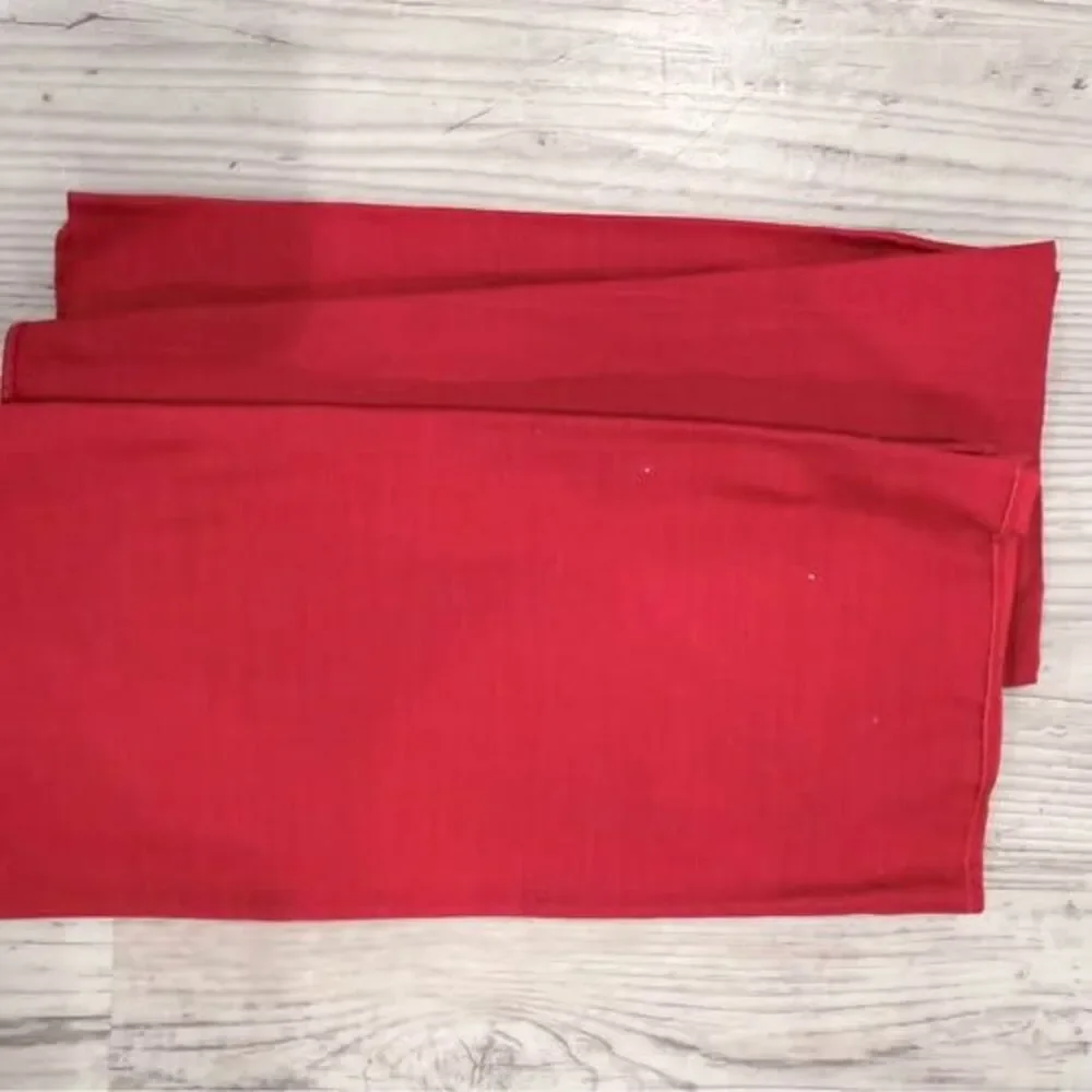 Red Fabric Tablecloth